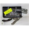 Image 1 : LEATHER BIKER WALLET & MULT TOOL TOGETHER-ESTATE