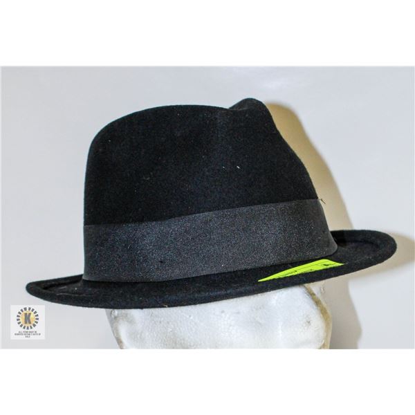 100% WOOL BLACK & GREY BOLO HATS TOGETHER-ESTATE