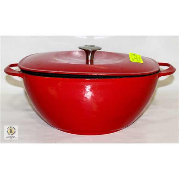 5 QUART CAST IRON ENAMELLED DUTCH OVEN-ESTATE