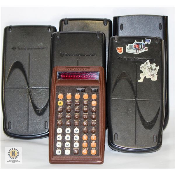 UNTESTED LOT OF ASSORTED CALCULATORS
