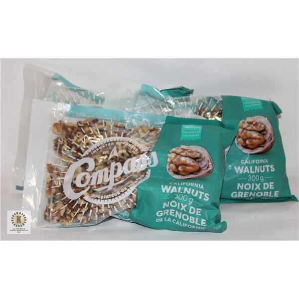 (3) CALIFORNIA WALNUT PACKS 300 GRAM