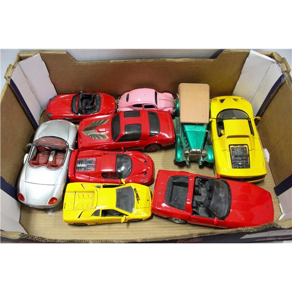 FLAT OF 9 DIECAST CARS