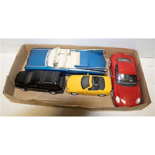 FLAT OF 5 DIECAST CARS
