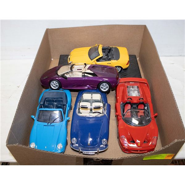 FLAT OF 5 DIECAST CARS