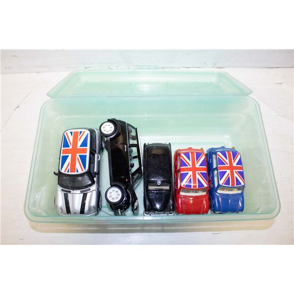 LOT OF 5 MINI COOPER DIECAST CARS