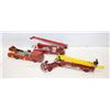Image 1 : FOR REPAIR - 3 VINTAGE METAL DIECAST FIRETRUCKS