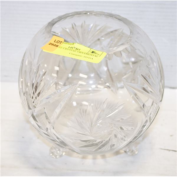 PINWHEEL CRYSTAL ORNAMENTAL DISH