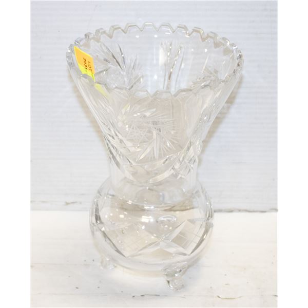 PINWHEEL CRYSTAL VASE