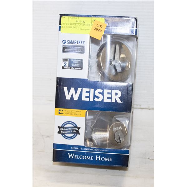 WEISER SINGLE CYLINDER SMART KEY DOOR LOCK