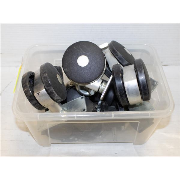 BOX OF LOCKING CASTORS