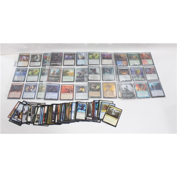 4 PAGES OF MAGIC THE GATHERING CARDS: