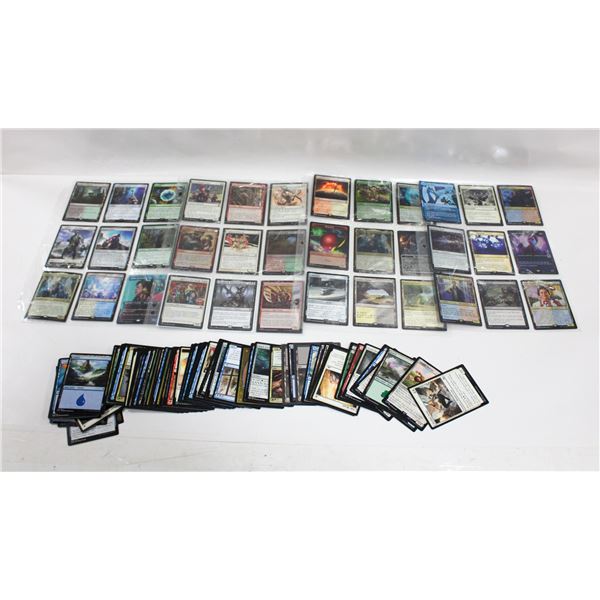 4 PAGES OF MAGIC THE GATHERING CARDS: