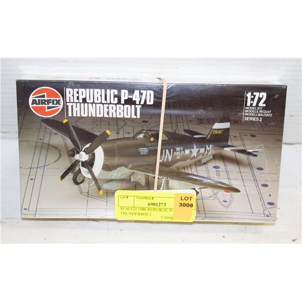 SEALED 1986 REPUBLIC P-47D THUNDERBOLT