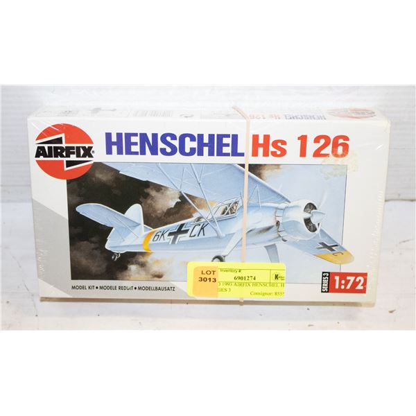 SEALED 1993 AIRFIX HENSCHEL HS 126 SERIES 3