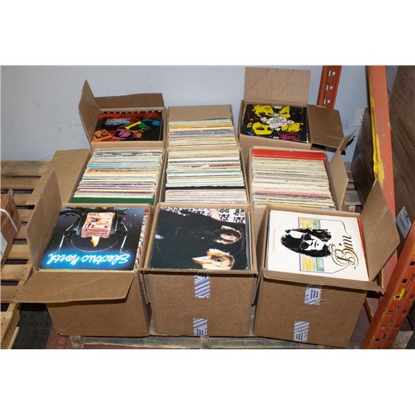 PALLET OF RECORDS: ROCK, POP, COUNTRY & MORE