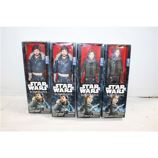LOT 4 NEW 10INCH STAR WARS FIGURES 2016