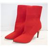 Image 1 : NEW RED HIGH HEEL BOOTS, LADIES SIZE 9W