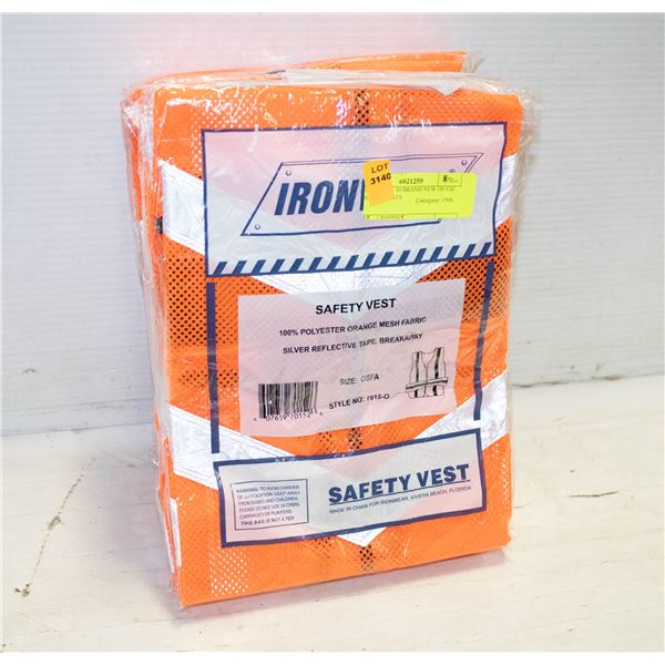 NEW 5 PACK SAFETY VEST O/S REFLECTIVE BREAK-AWAY