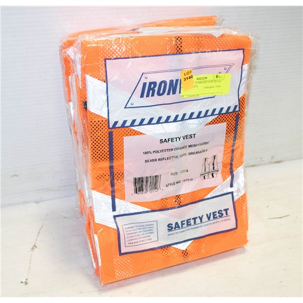 BUNDLE OF 10 BRAND NEW HI-VIZ SAFETY VESTS