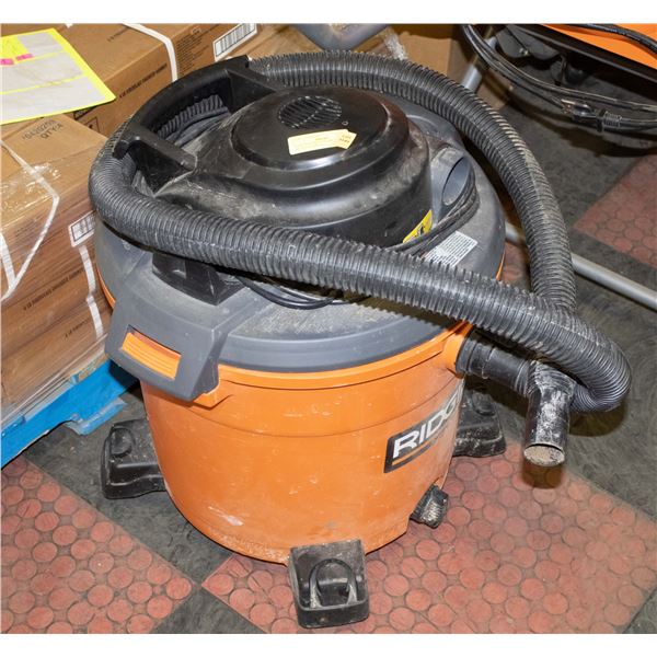 RIGID WET/DRY VAC 60L 5HP TESTED WORKING