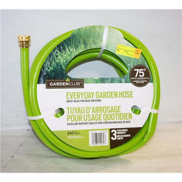 NEW GARDEN CLUB 75FT GARDEN HOSE