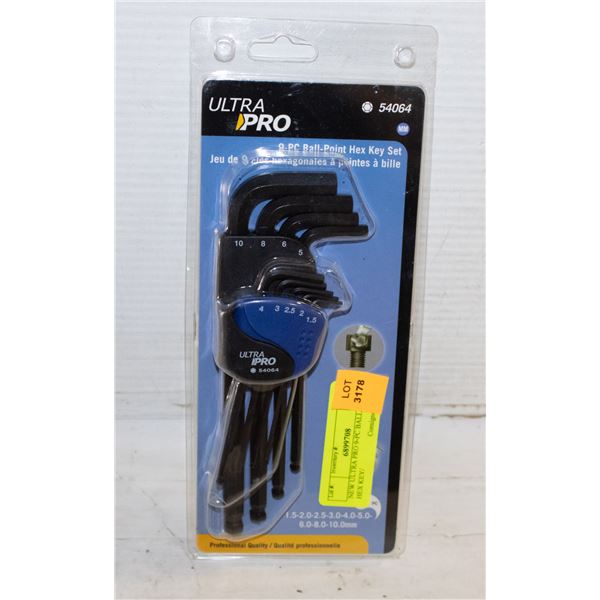 NEW ULTRA PRO 9-PC BALL-POINT HEX KEY/