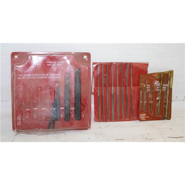 BAG OF BIT SETS; 5PC MAC DRILL BITS/ ITC 7PC SCREW