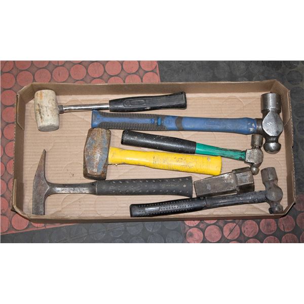 FLAT WITH MECHANICS HAMMER SET INCL. 3 SIZES