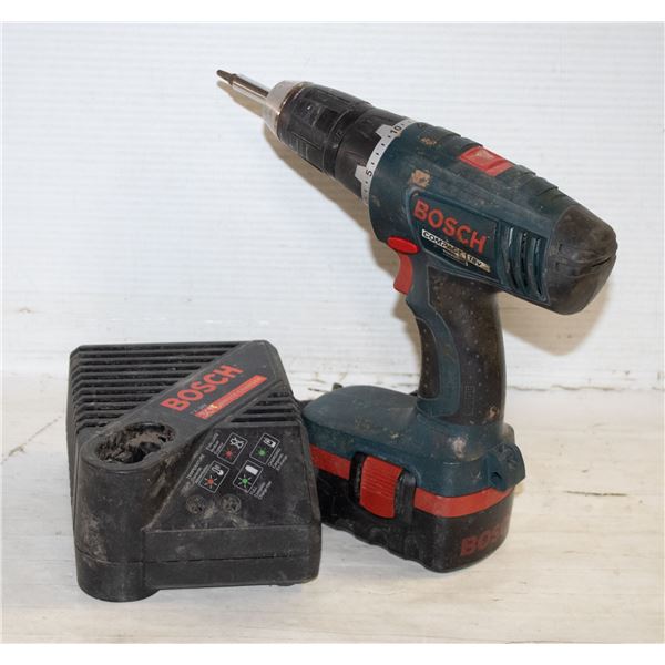 BOSCH 18V CORDLESS DRILL/CHARGER/BATTERY