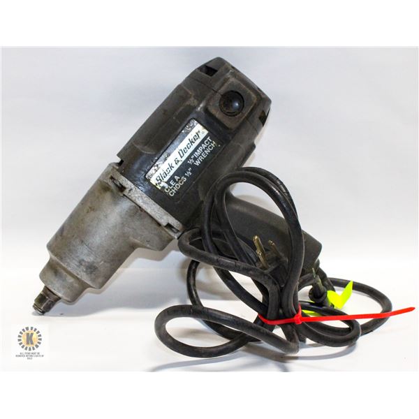 BLACK & DECKER HEAVY DUTY 1/2"-DRIVE ELECTRIC