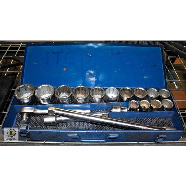 ITC 3/4" DRIVE SOCKET SET - 15 SOCKETS 3/4"