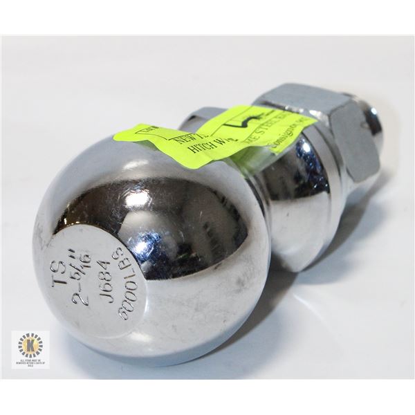 NEW TS 2 5/16"-CHROME STEEL BALL HITCH WITH