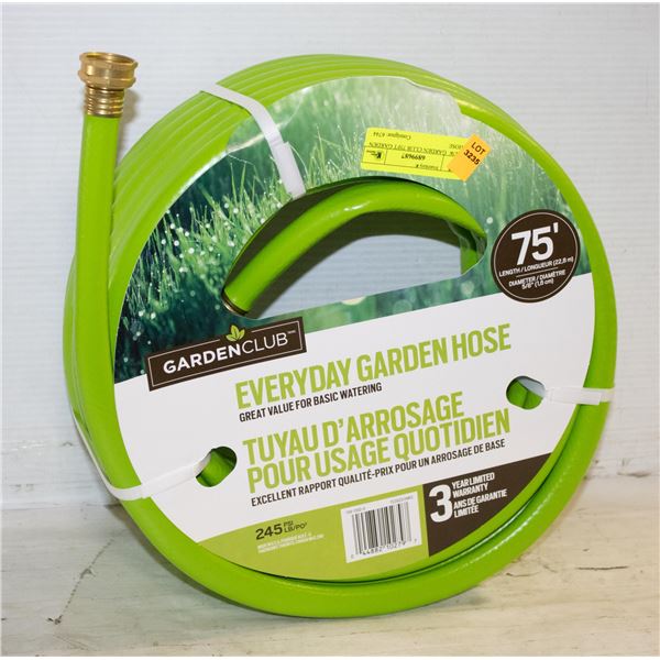 NEW GARDEN CLUB 75FT GARDEN HOSE