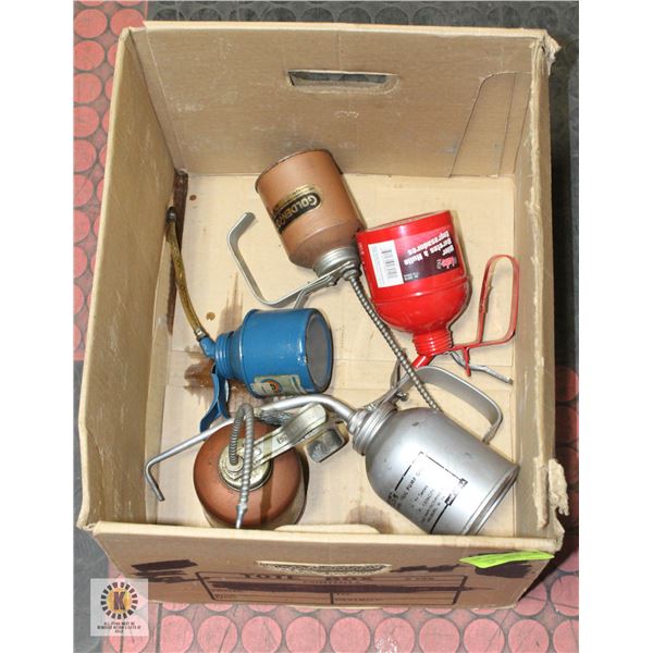 LOT OF VINTAGE OIL GREASING TINS