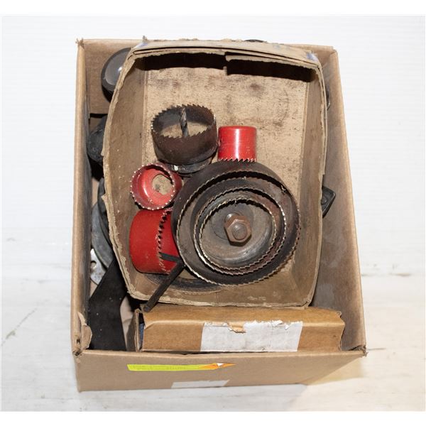 BOX OF ASSORTED GRINDING DISCS & ACCESSORIES