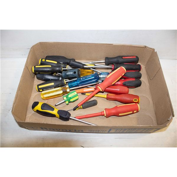 FLAT OF SCREWDRIVERS