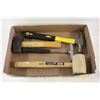 Image 1 : MINI SLEDGE/ RUBBER MALLET AND 2 HAMMERS