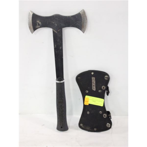 ESTWING BLACK EAGLE DOUBLE BIT AXE WITH BLACK