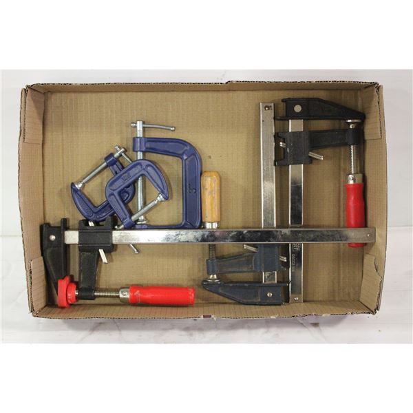2 BESSEY BAR CLAMPS PLUS C CLAMPS & OTHER BAR