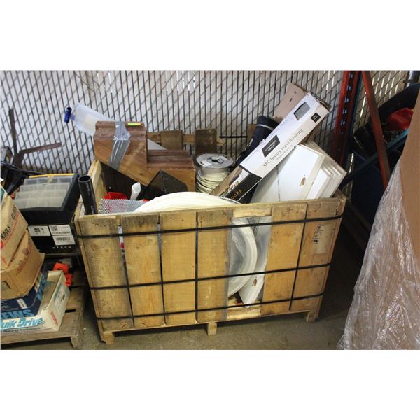 CRATE OF CONTRACTORS MATERIALS