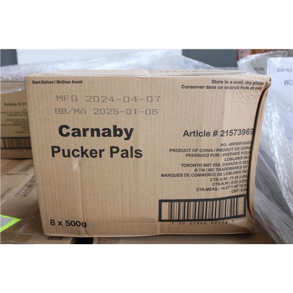 NEW CASE OF CARNABY SWEET PUCKER PALS SOUR CANDY