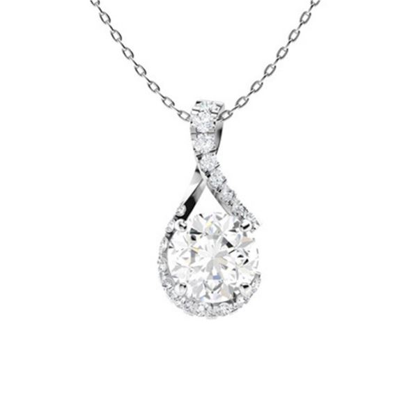 Gold & White Diamonds 3 Cts Necklace - E/VVS