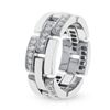 Image 1 : 18k Gold & White Diamond Eternity Ring