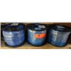 Image 1 : Qty 3 Spools 12 AWG Blue Stranded THHN Wire (500' per spool)