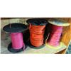 Image 1 : Qty 3 Partial Spools Wire: Pink & Orange