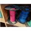 Image 9 : Qty 5 Partial Spools Wire: Blue, Pink, Aqua, Yellow & White