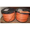 Image 1 : Qty 2 Spools E51583-W Orange 12 AWG Stranded Copper Wire