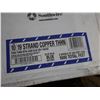 Image 3 : Qty 2 New Spools (500' each=1000' Total) Southwire 22-97-65-01 Blue 10 AWG 19 Strand Copper  Wire TH