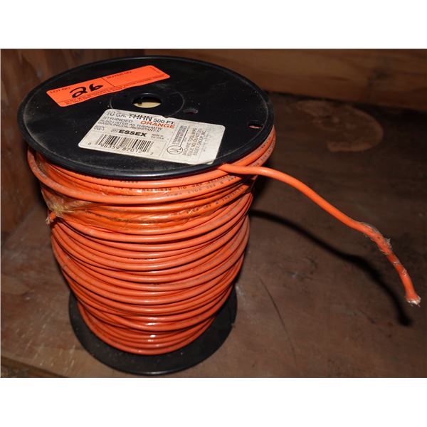 Spool Essex Orange 10 GA  Stranded THHN Wire 500'
