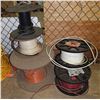 Image 1 : Qty 4 Partial Spools Wire: White, Red & Orange